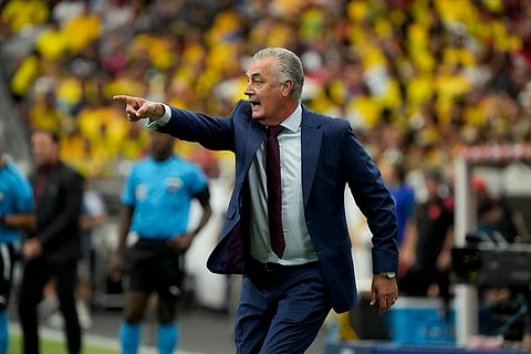 Costa Rica's coach Gustavo Alfaro